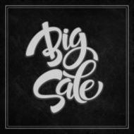 Big Sale Inscription Calligraphy Lettering Vector illustration N5