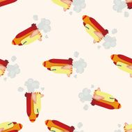 spaceship cartoon seamless pattern background N53