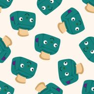 Home appliances theme oven cartoon seamless pattern background N2