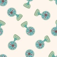 Home appliances theme ectric fan cartoon seamless pattern background N3
