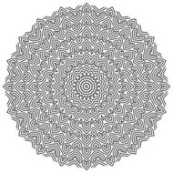 celtic knot pattern card mandala amulet N66