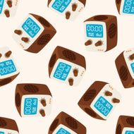 radio cartoon seamless pattern background N16
