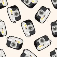 camera cartoon seamless pattern background N10