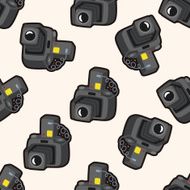 camera cartoon seamless pattern background N11
