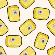 camera cartoon seamless pattern background N14