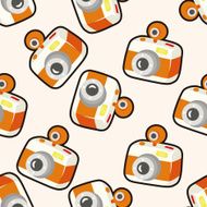 camera cartoon seamless pattern background N15