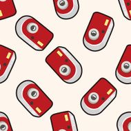 camera cartoon seamless pattern background N16