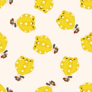 Amusement park facilities cartoon seamless pattern background N61