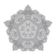 celtic knot pattern card mandala amulet N78