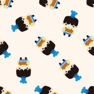 chef cartoon seamless pattern background N35