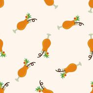 juice drink cartoon seamless pattern background
