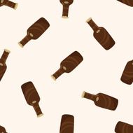 wine drink cartoon seamless pattern background