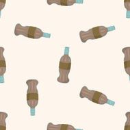 soda drink cartoon seamless pattern background N2