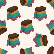 Sports Equipment cartoon seamless pattern background N13