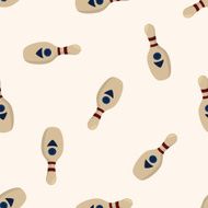 Sports Equipment cartoon seamless pattern background N14