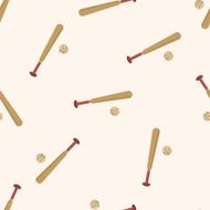 Sports Equipment cartoon seamless pattern background N15