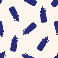 Sports Equipment cartoon seamless pattern background N18