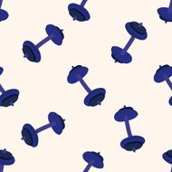 Sports Equipment cartoon seamless pattern background N20