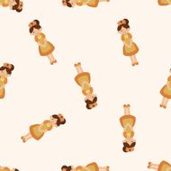 nurse cartoon seamless pattern background N8