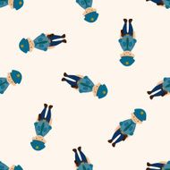 policeman cartoon seamless pattern background N6