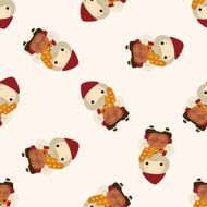 Medieval character cartoon seamless pattern background N2
