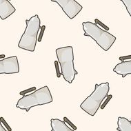 coffee kettle cartoon seamless pattern background N3