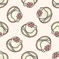 coffee cartoon seamless pattern background N7