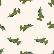 transportation airplane cartoon seamless pattern background N8