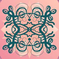 Lace on triangles background