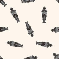 knight cartoon seamless pattern background N18