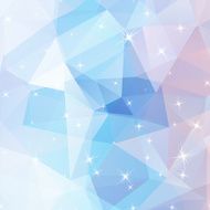 Polygonal abstract geometry background with shiny elements