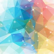 Polygonal abstract geometry background with shiny elements N2