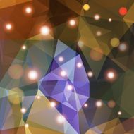 Polygonal abstract geometry background with shiny elements N3