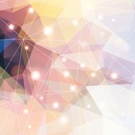Polygonal abstract geometry background with shiny elements N12
