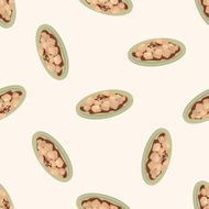 chinese food cartoon seamless pattern background N8