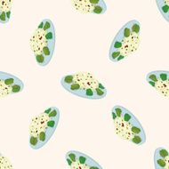 chinese food cartoon seamless pattern background N10