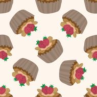 decorating cake 10 cartoon seamless pattern background N27