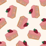 decorating cake 10 cartoon seamless pattern background N28