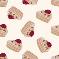 decorating cake 10 cartoon seamless pattern background N33