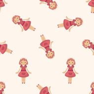 waiter cartoon seamless pattern background N18