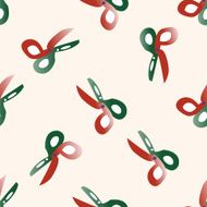 scissors cartoon seamless pattern background