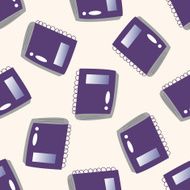 notebook cartoon seamless pattern background