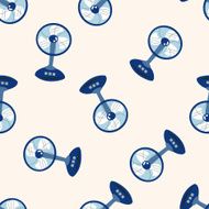 Home appliances theme ectric fan cartoon seamless pattern background N4