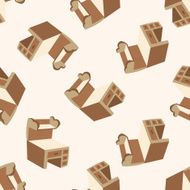 furniture cabinet cartoon seamless pattern background N4