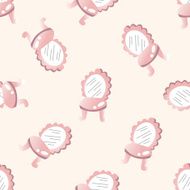 chair cartoon seamless pattern background N12
