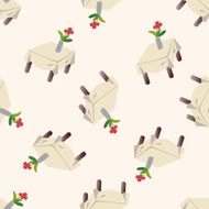 table cartoon seamless pattern background N3