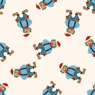 clowns cartoon seamless pattern background N17