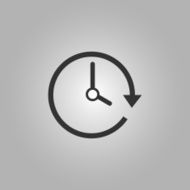 Passage of Time flat icon vector illustration eps10