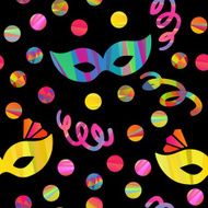 seamless pattern with carnival masks