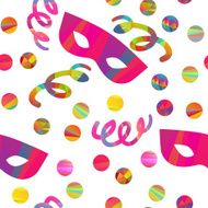 seamless pattern with carnival masks N2